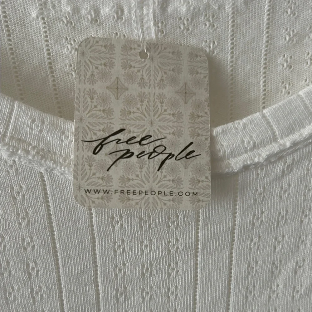 We The Free Cream Textured Knit Top - Picture 3 of 5